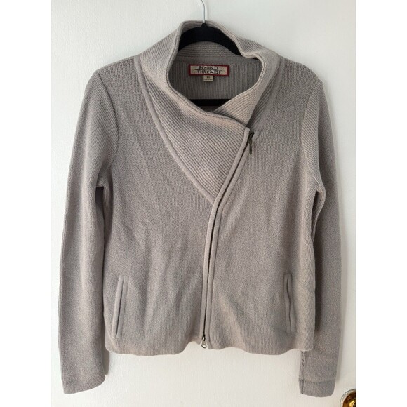 Beyond Threads Women’s XS Sweater Alpaca Wool Blend Full Zip Gray Long Sleeve - Picture 1 of 8
